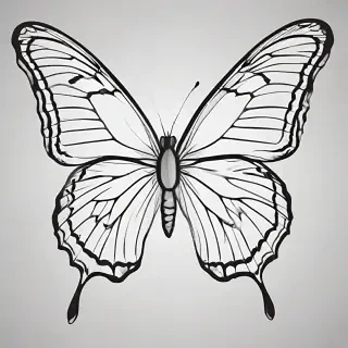 butterfly png outline