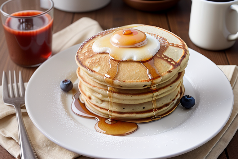 homemade pancakes without milk or eggs