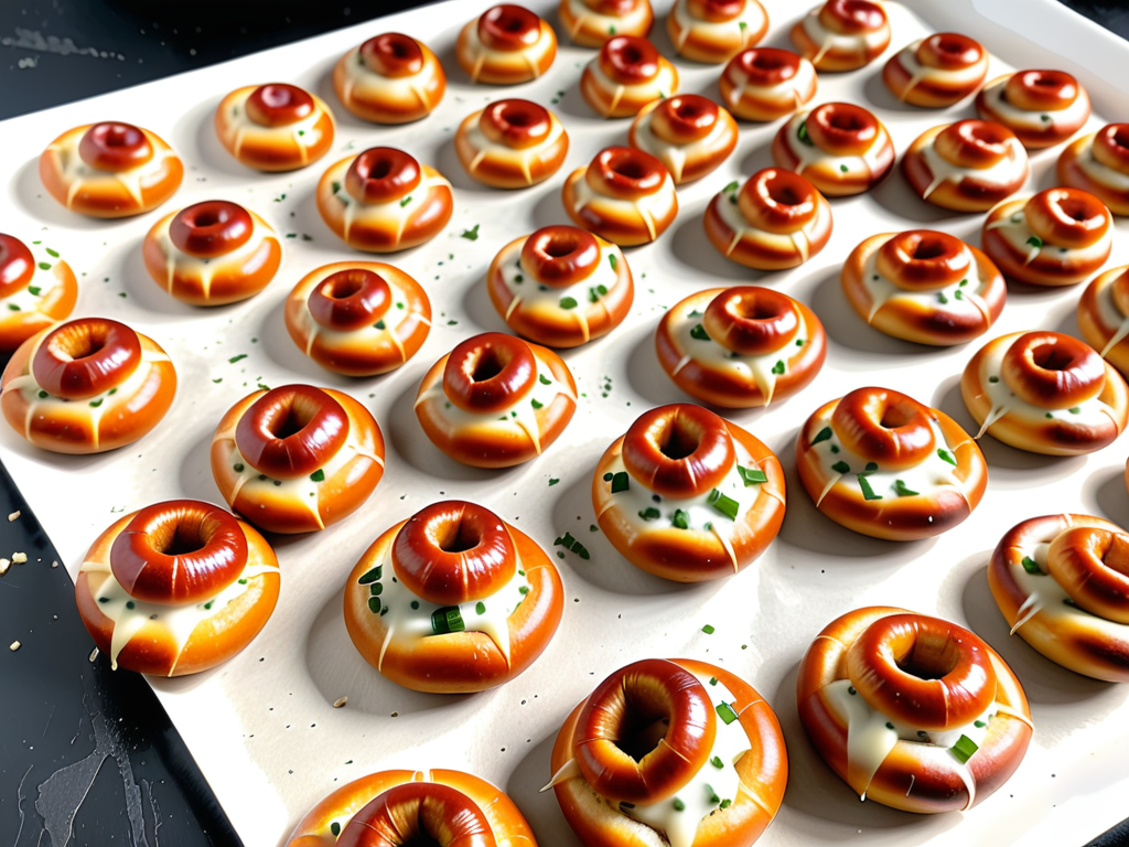 pretzel bites with pizza dough