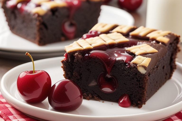 brownies with cherry pie filling
