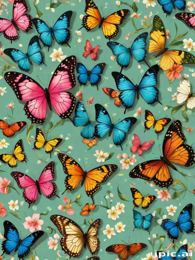 beautiful butterflies wallpaper
