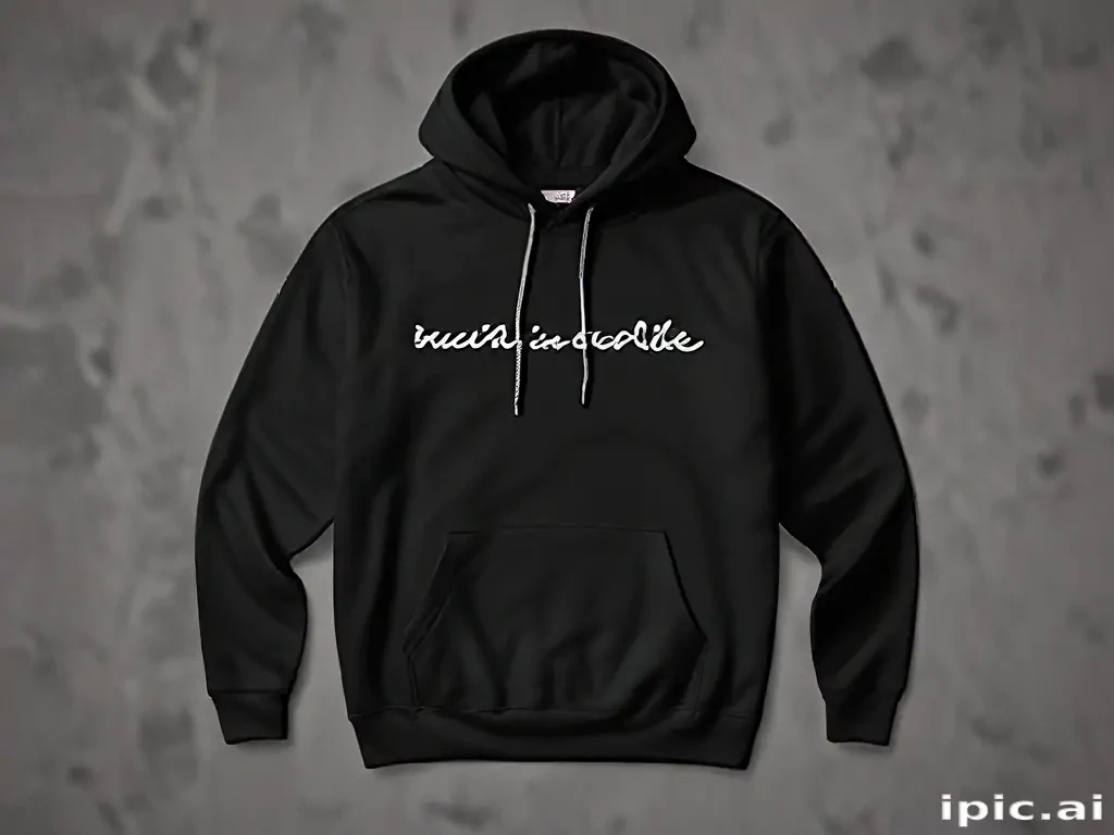 black hoodie mockup