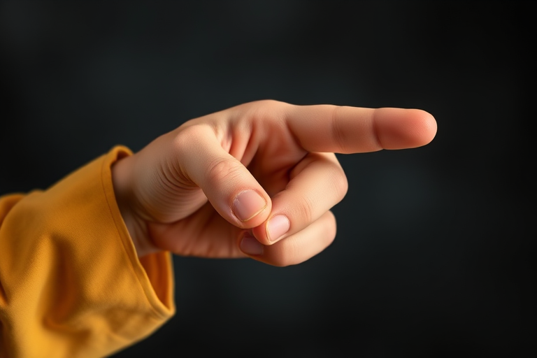 finger pointing png