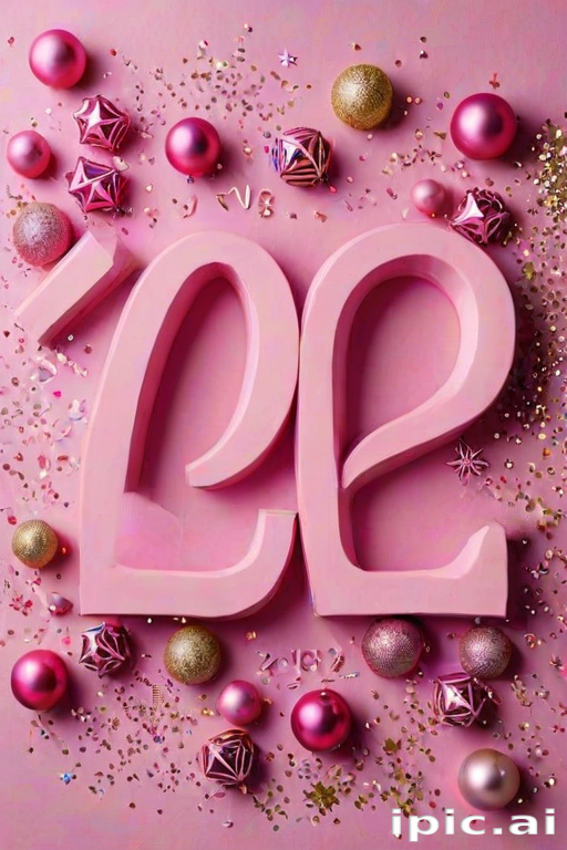 pink happy new year 2024