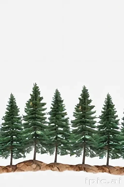 pine trees transparent background