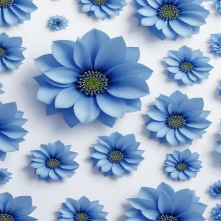 blue flower wallpaper