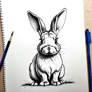 bunny drawing