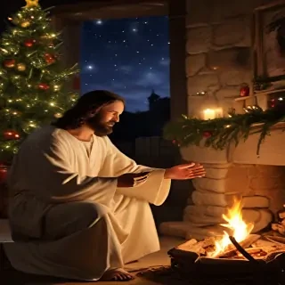 jesus at christmas images