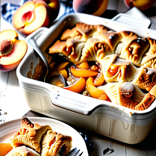 peach cobbler with crescent rolls