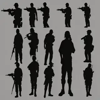 soldier silhouette png