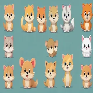 pictures of cute cartoon animals