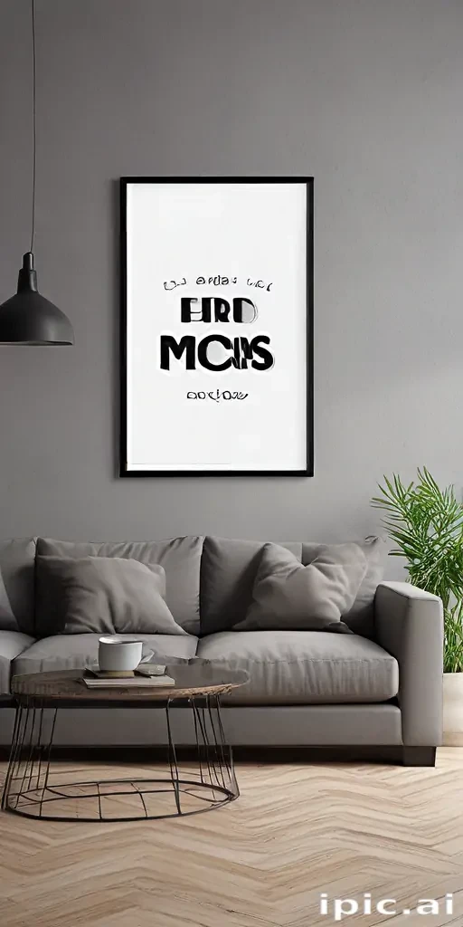 mockup wall art