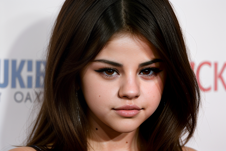 selena gomez up close