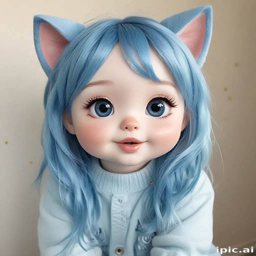 cute blue
