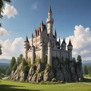 cartoon of castle