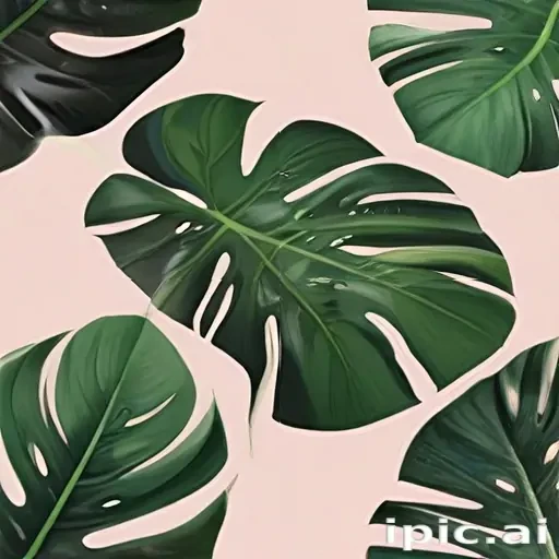 aesthetic monstera wallpaper