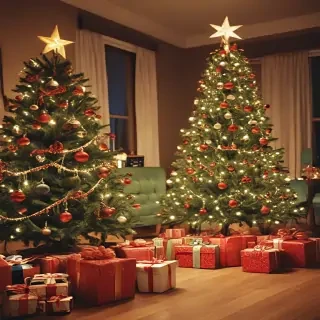 retro christmas image