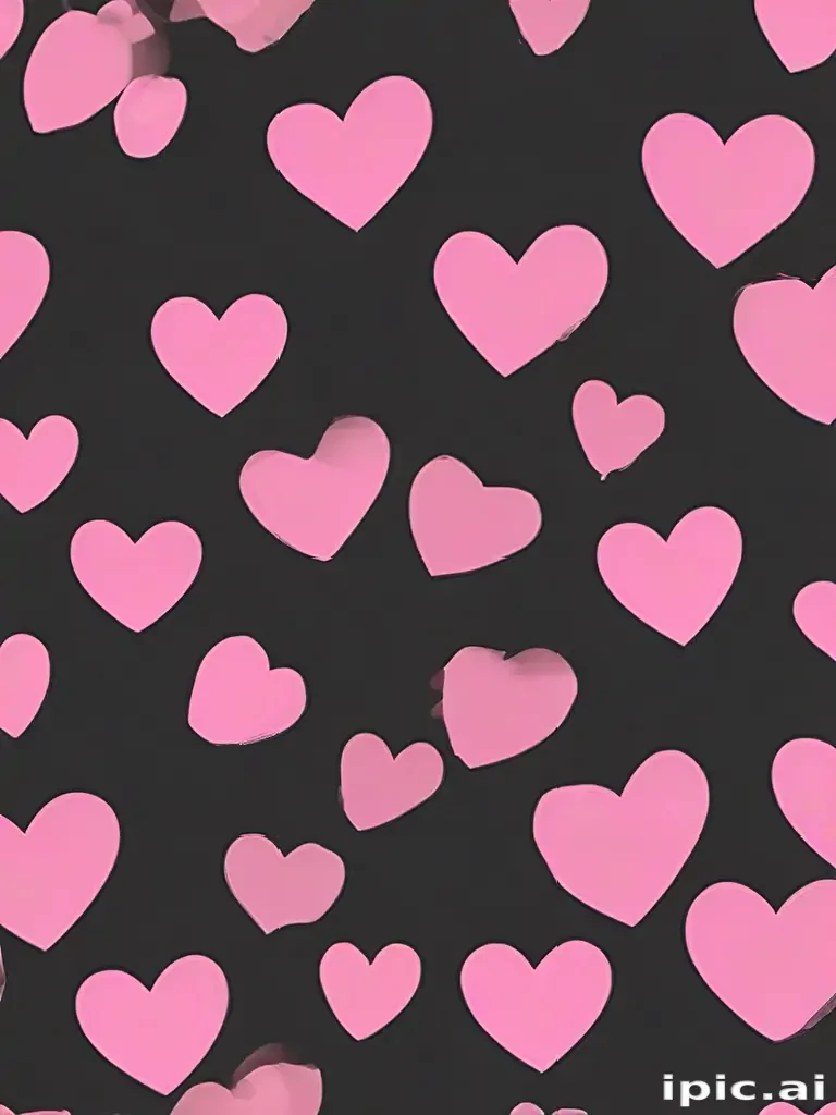 pink heart transparent