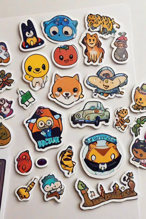 stickers with transparent background