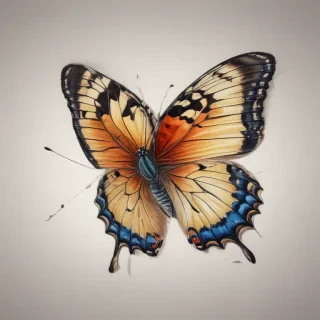 drawing of a butterfly