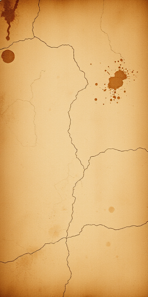Create a vintage textured paper background with cracks and stains, 50mm lens, f/8 aperture, 1/125 shutter speed, natural lighting, shot with a DSLR camera in macro mode.