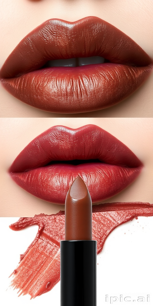 Mysterious "Smoky Quartz" lip liner and lipstick set offering a neutral, multi-tonal effect with subtle iridescence, perfect for creating depth and dimension in everyday looks