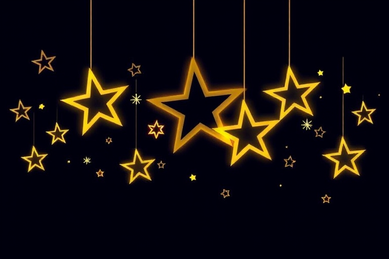 christmas stars clipart