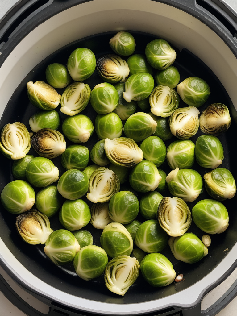 how to air fry frozen brussel sprouts