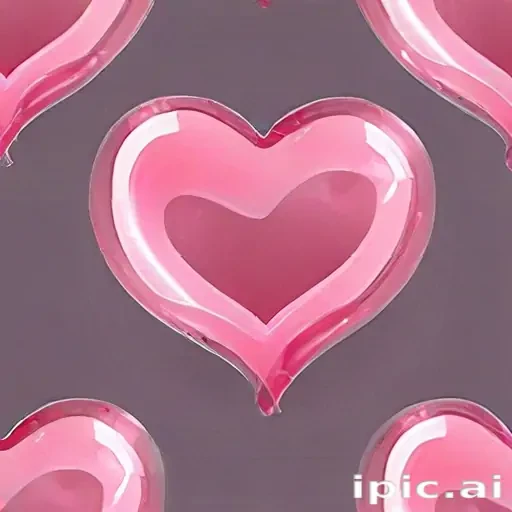 transparent pink heart