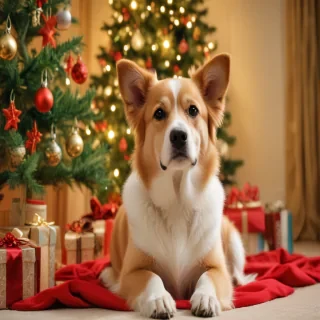 christmas dog backgrounds