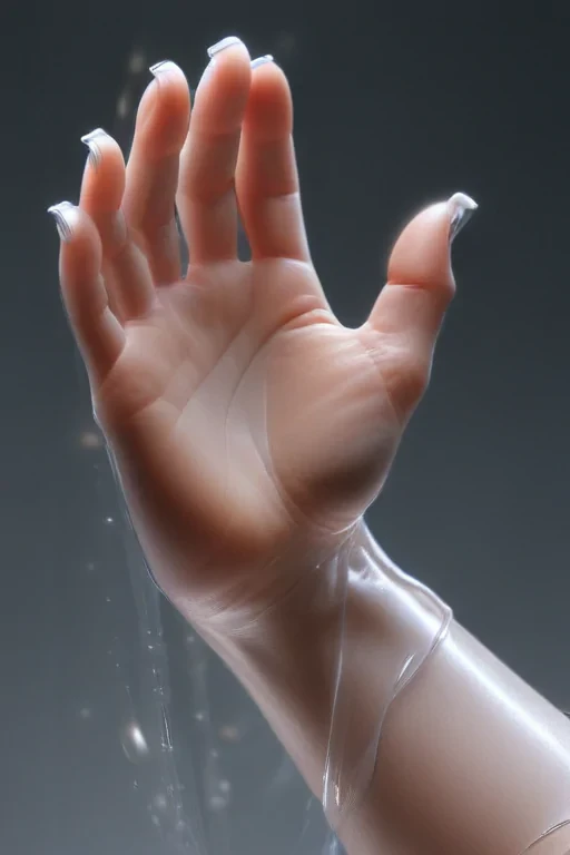 transparent prayer hands