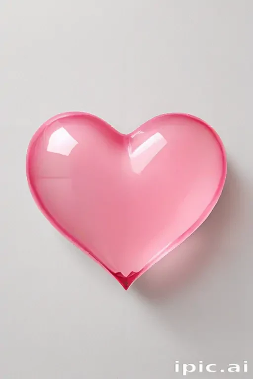 pink heart transparent