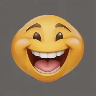 transparent laughing emoji