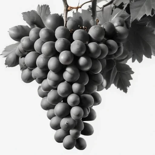 grapes clipart black and white