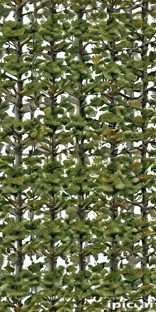 trees no background