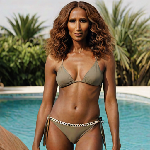 Iman in bikini