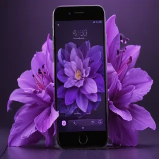 purple lockscreen