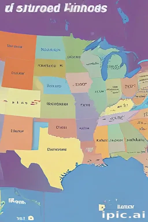 united states map with state names