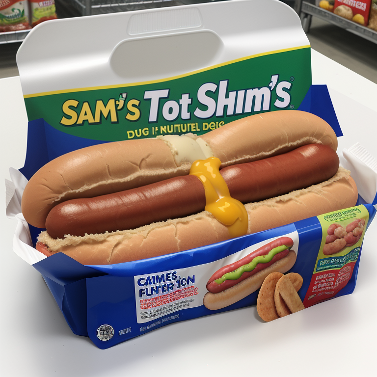 sam's club hot dog nutrition