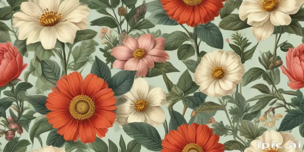 vintage flower illustration