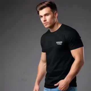 black tee shirt mockup
