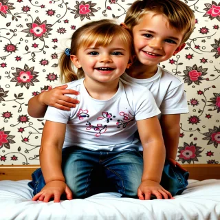 brother and sister wallpaper