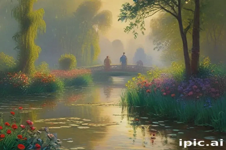monet painting wallpaper