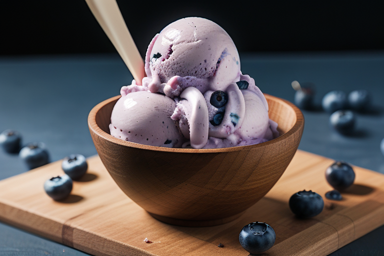ninja creami blueberry ice cream