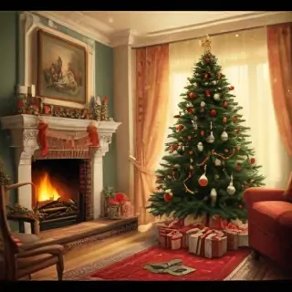 vintage christmas illustration