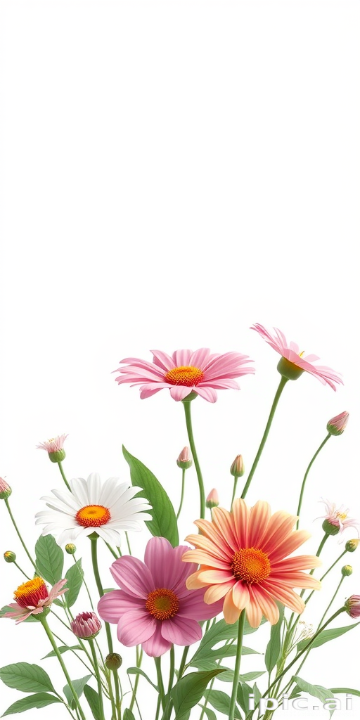 flowers with no background