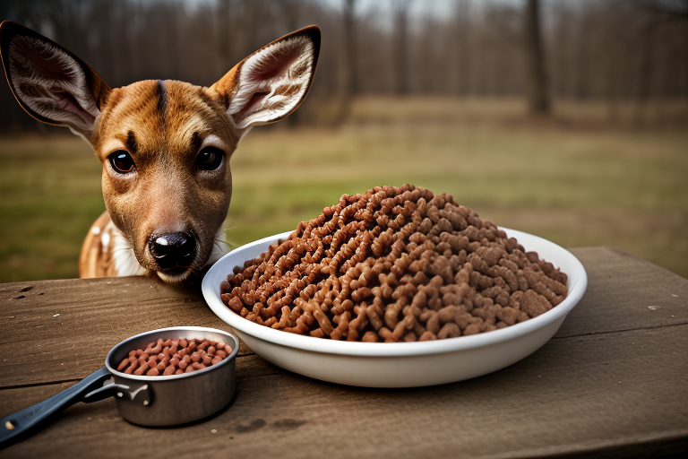 dog food with deer meat