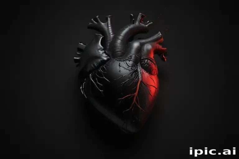 broken heart black background