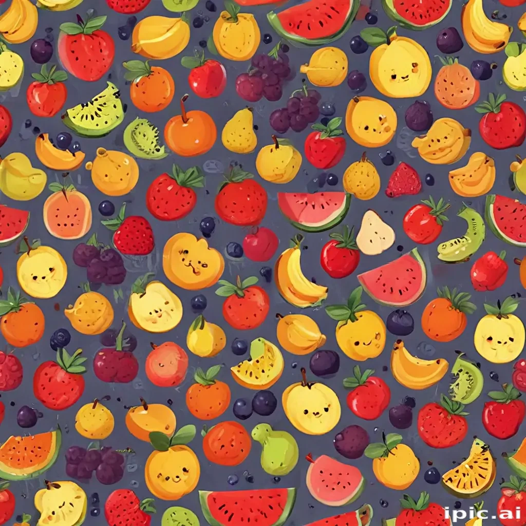 cartoon fruit