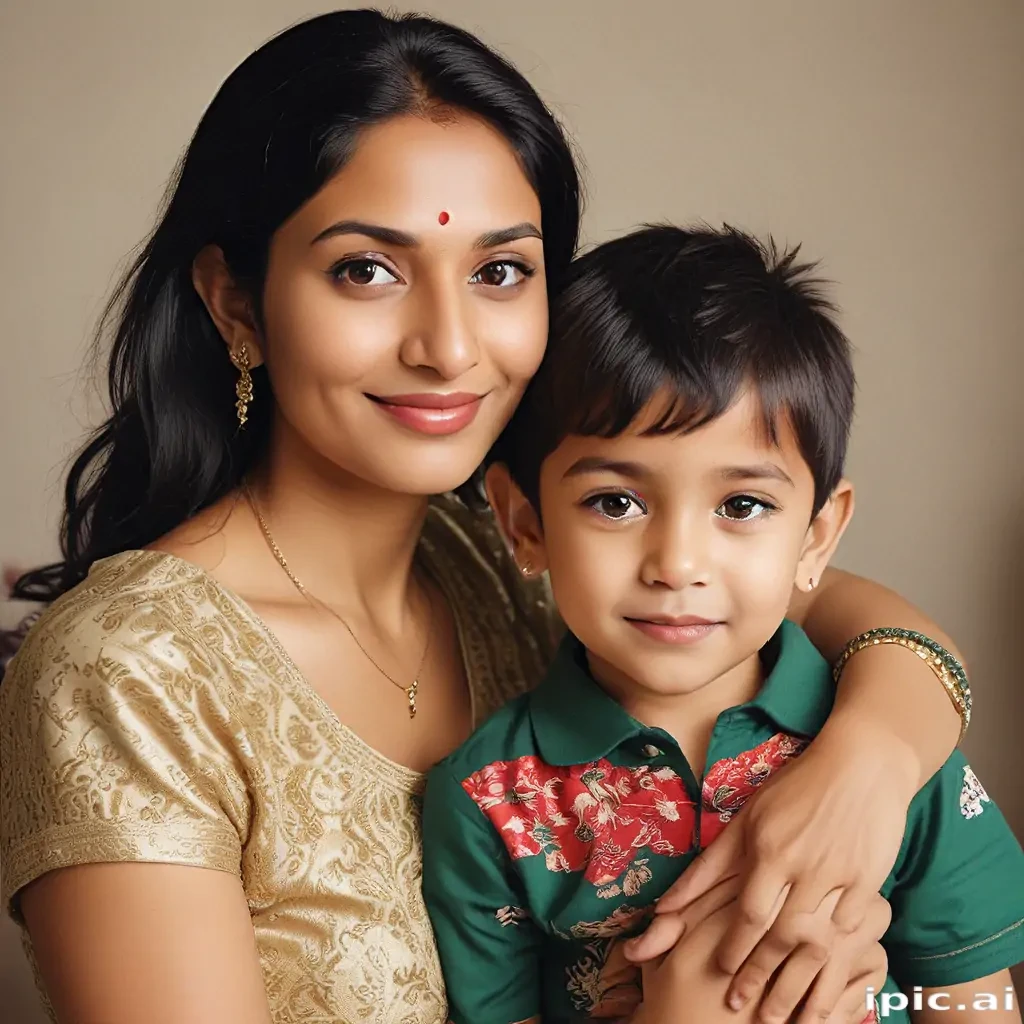 indian mom and son